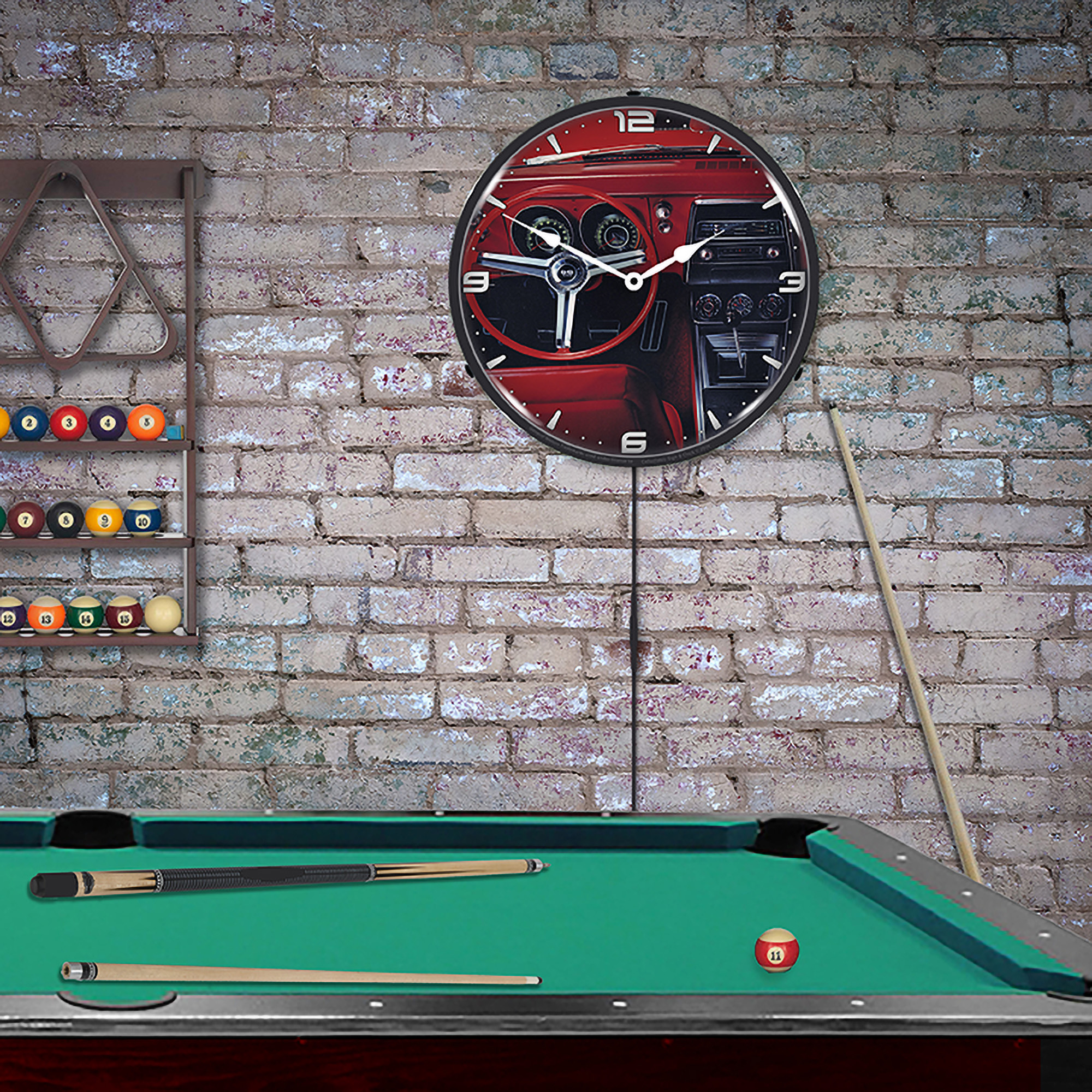 1967 Camaro Dash LED Wall Clock Illuminated not Neon 4 1967 Camaro Dash LED Wall Clock Illuminated not Neon - Image 4