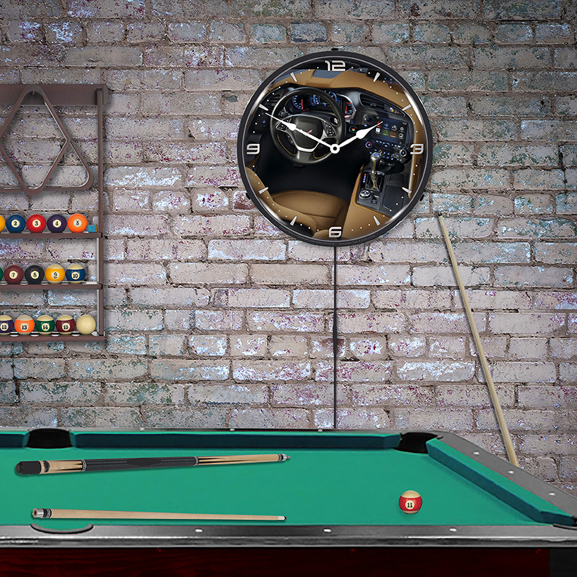 C7 Corvette Dash LED Wall Clock Illuminated not Neon 4 C7 Corvette Dash LED Wall Clock Illuminated not Neon - Image 4