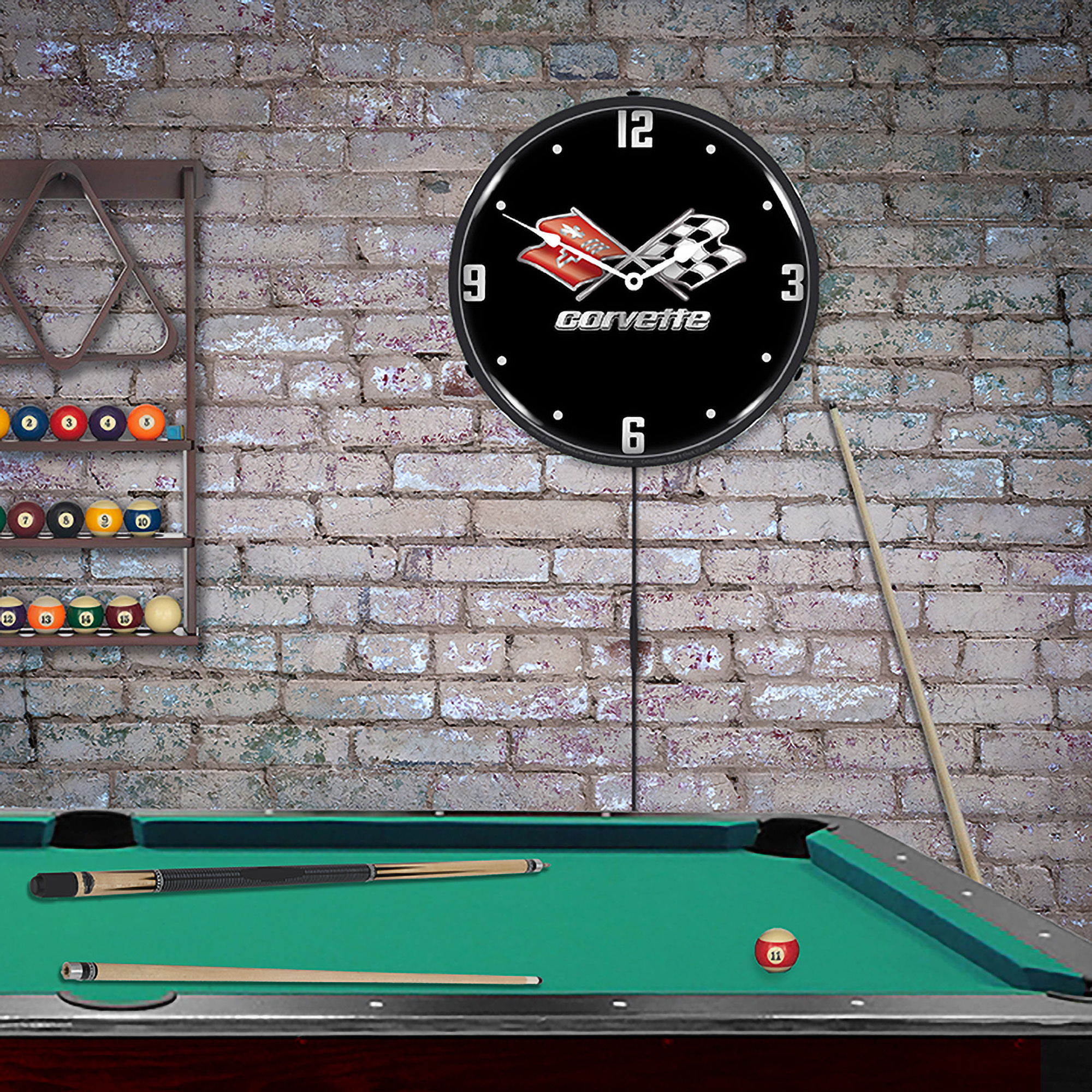 C3 Corvette Black Tie LED Wall Clock Illuminated not Neon 4 C3 Corvette Black Tie LED Wall Clock Illuminated not Neon - Image 4