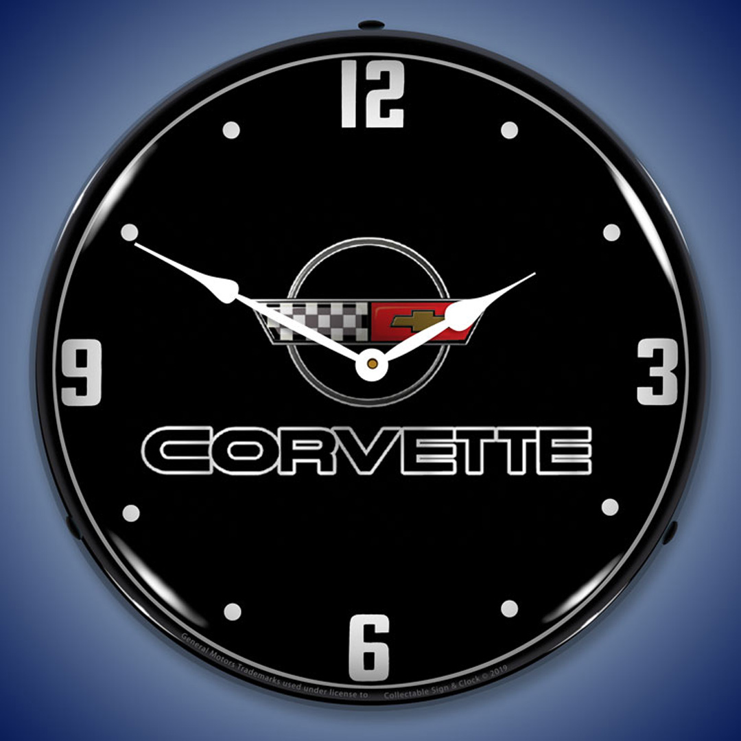 C4 Corvette Black Tie LED Wall Clock Illuminated not Neon 2 C4 Corvette Black Tie LED Wall Clock Illuminated not Neon - Image 2