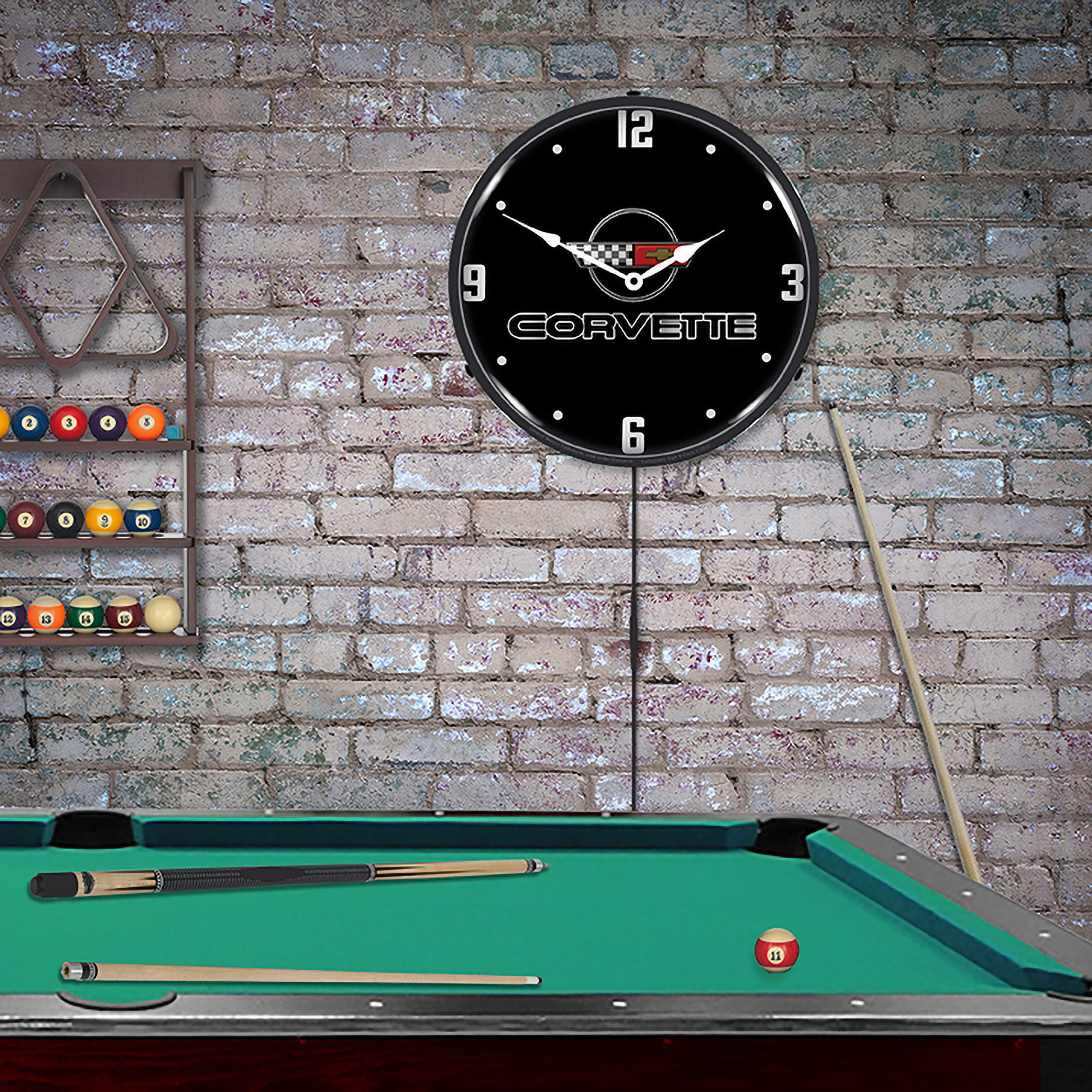 C4 Corvette Black Tie LED Wall Clock Illuminated not Neon 4 C4 Corvette Black Tie LED Wall Clock Illuminated not Neon - Image 4
