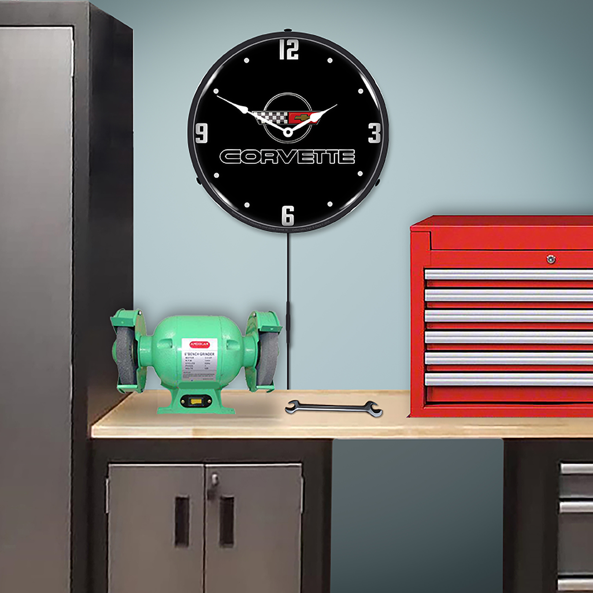 C4 Corvette Black Tie LED Wall Clock Illuminated not Neon 5 C4 Corvette Black Tie LED Wall Clock Illuminated not Neon - Image 5