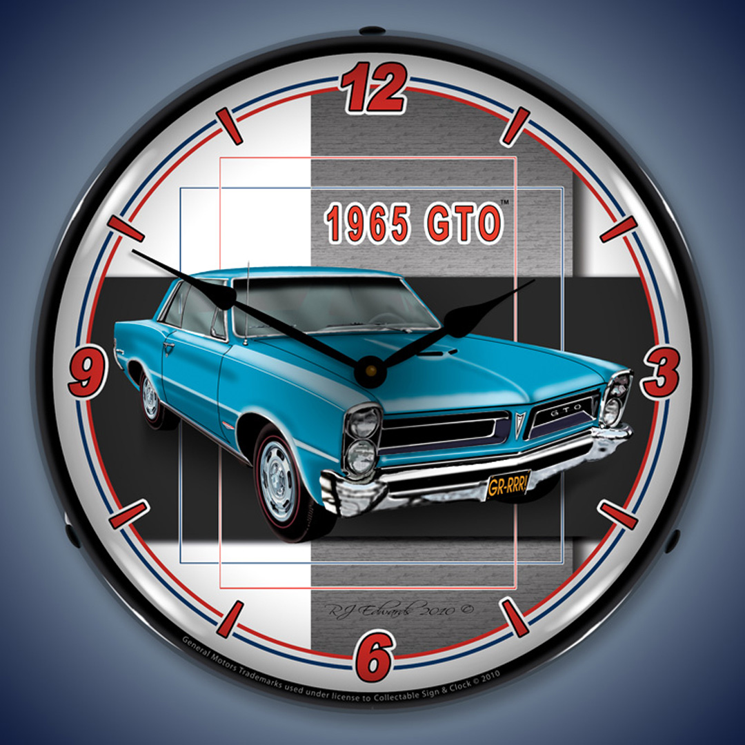 1965 GTO LED Wall Clock Illuminated not Neon 2 1965 GTO LED Wall Clock Illuminated not Neon - Image 2
