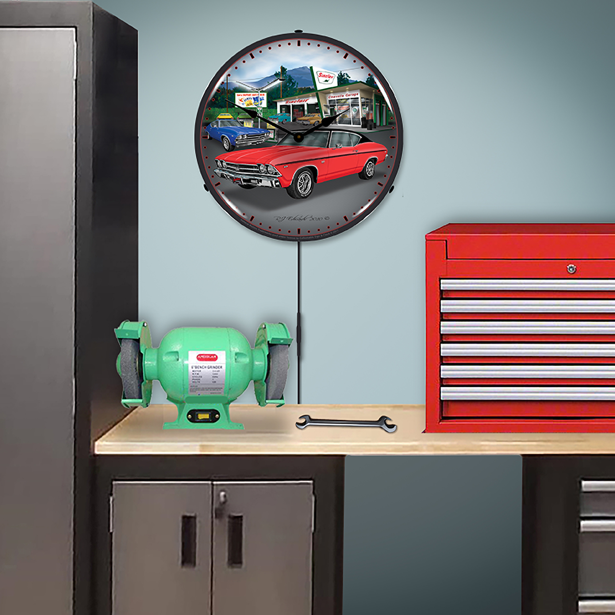 1969 Chevelle LED Wall Clock Illuminated not Neon 5 1969 Chevelle LED Wall Clock Illuminated not Neon - Image 5