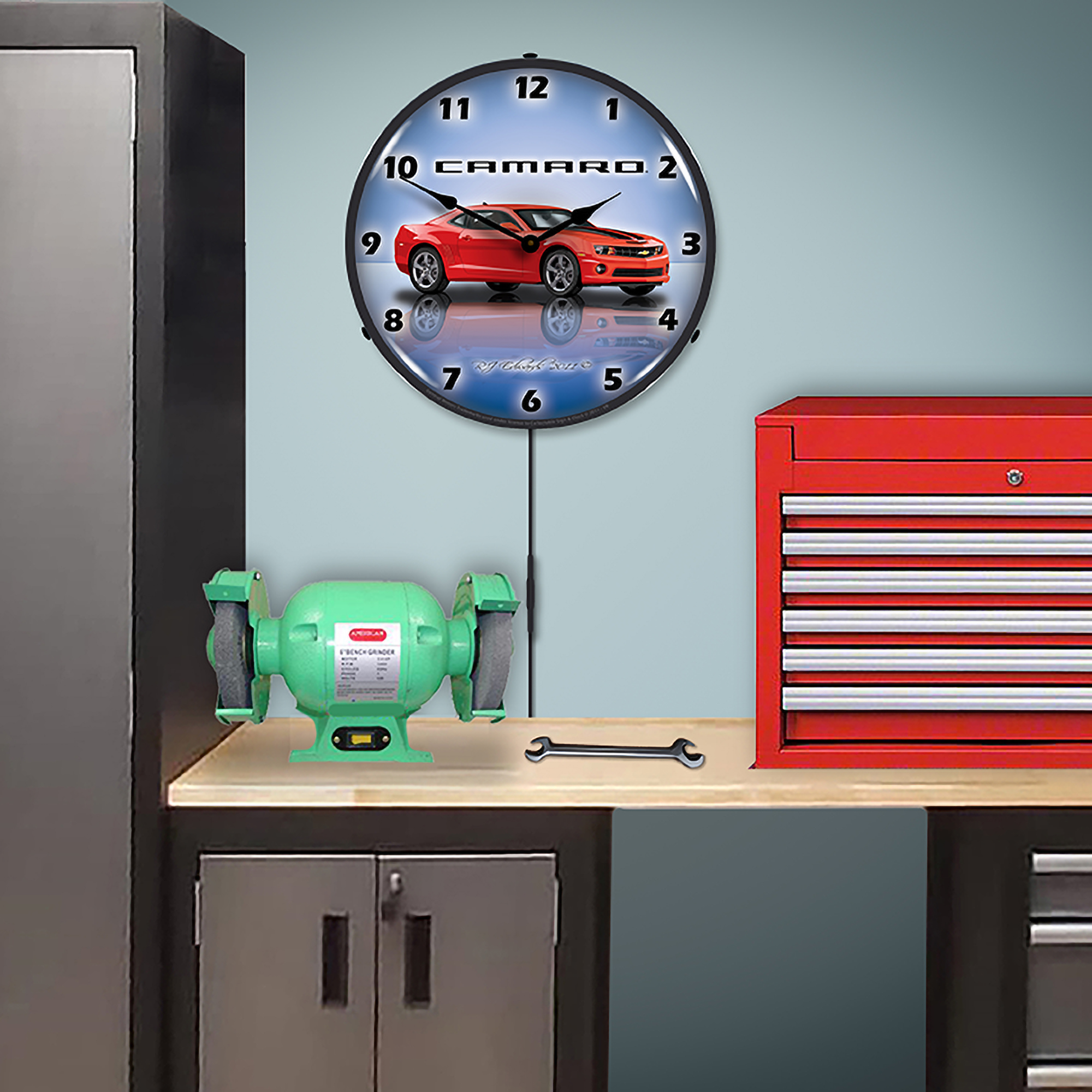 Camaro G5 Victory Red LED Wall Clock Illuminated not Neon 5 Camaro G5 Victory Red LED Wall Clock Illuminated not Neon - Image 5