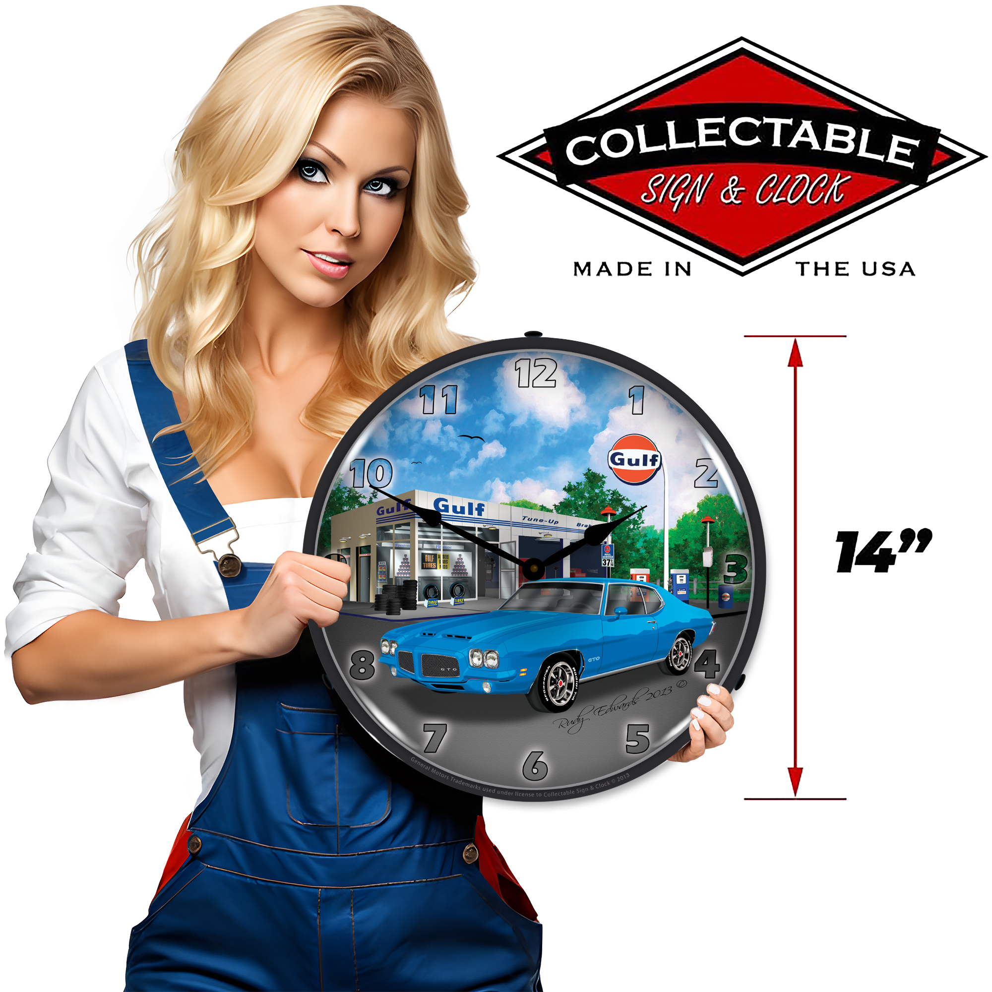 1971 GTO LED Wall Clock Illuminated not Neon 3 1971 GTO LED Wall Clock Illuminated not Neon - Image 3