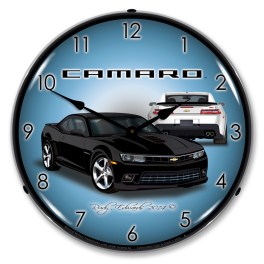 2014 SS Camaro Black LED Wall Clock Illuminated not Neon
