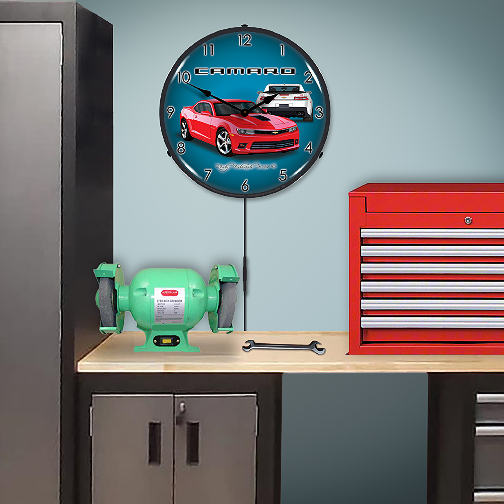 2014 SS Camaro Red Hot LED Wall Clock Illuminated not Neon 5 2014 SS Camaro Red Hot LED Wall Clock Illuminated not Neon - Image 5