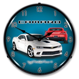 2014 SS Camaro Summit White LED Wall Clock Illuminated not Neon