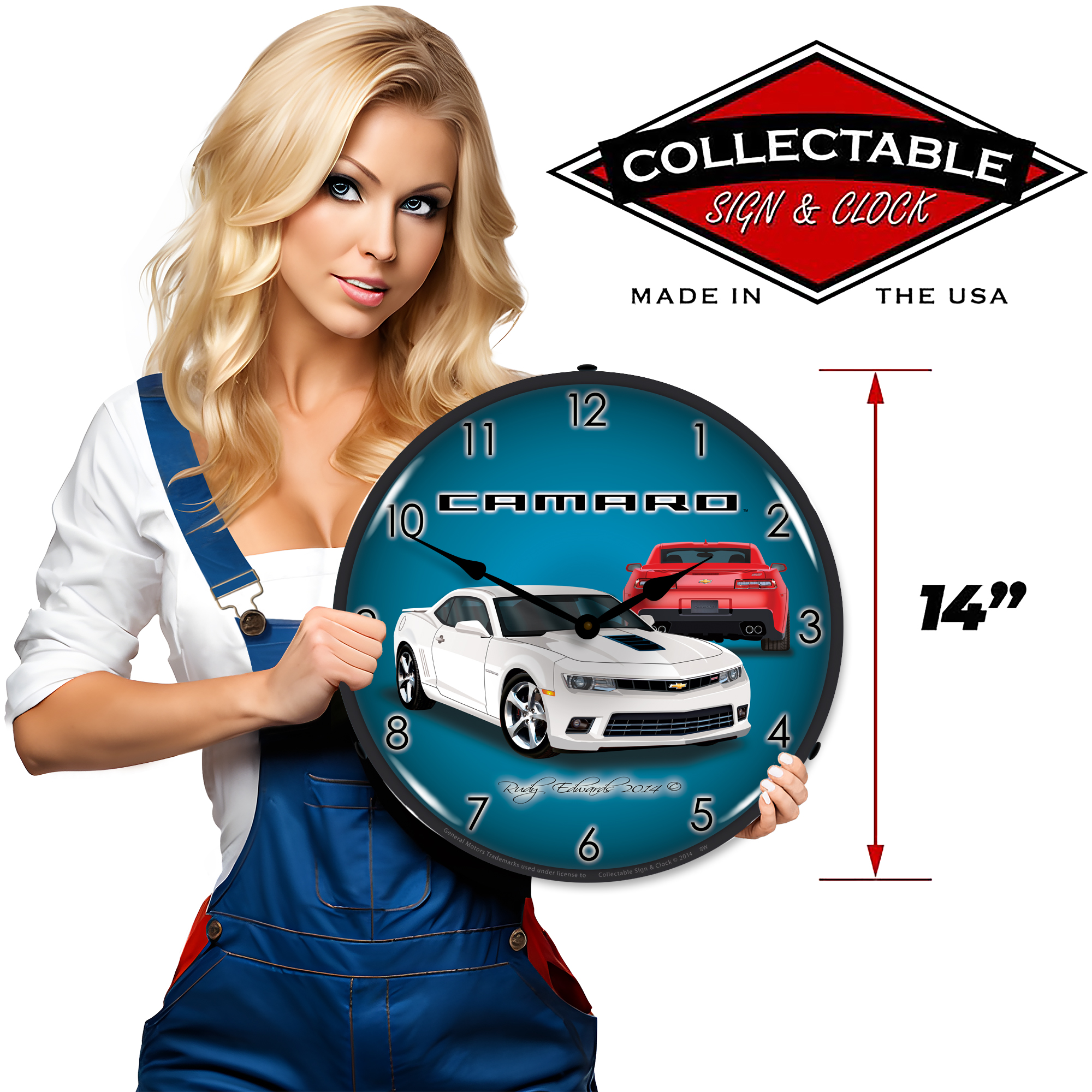 2014 SS Camaro Summit White LED Wall Clock Illuminated not Neon 3 2014 SS Camaro Summit White LED Wall Clock Illuminated not Neon - Image 3