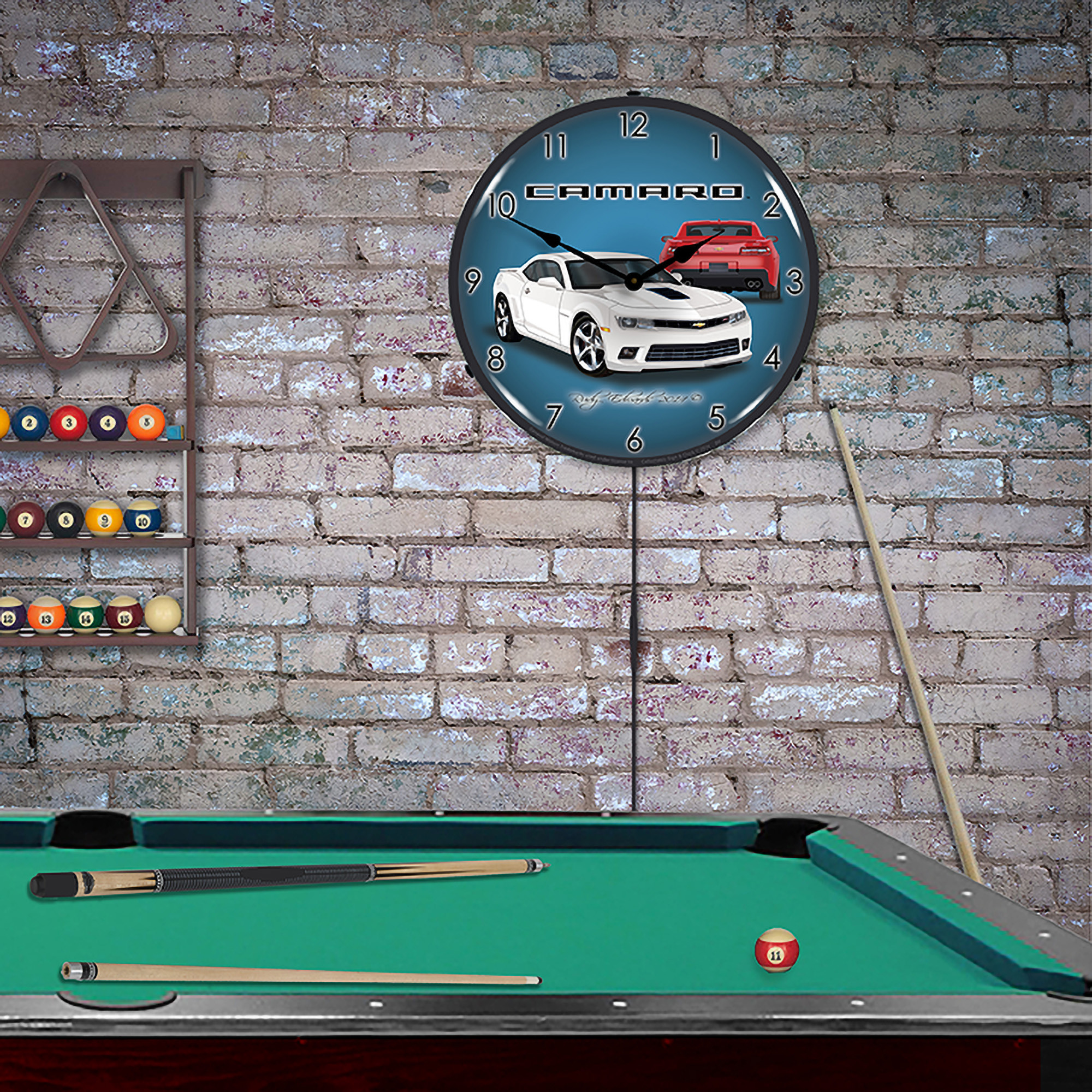 2014 SS Camaro Summit White LED Wall Clock Illuminated not Neon 4 2014 SS Camaro Summit White LED Wall Clock Illuminated not Neon - Image 4