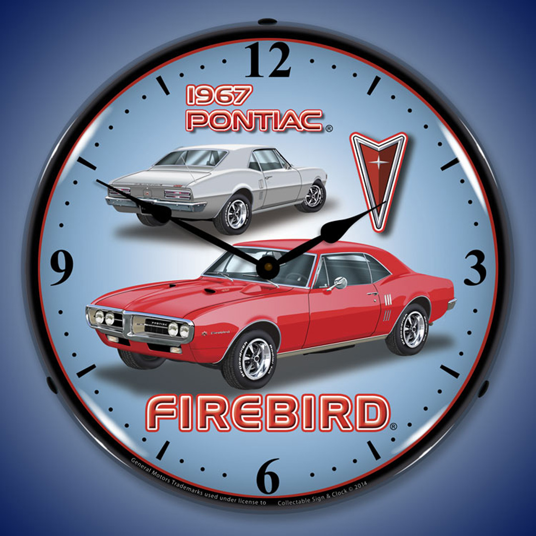 1967 Firebird LED Wall Clock Illuminated not Neon 2 1967 Firebird LED Wall Clock Illuminated not Neon - Image 2