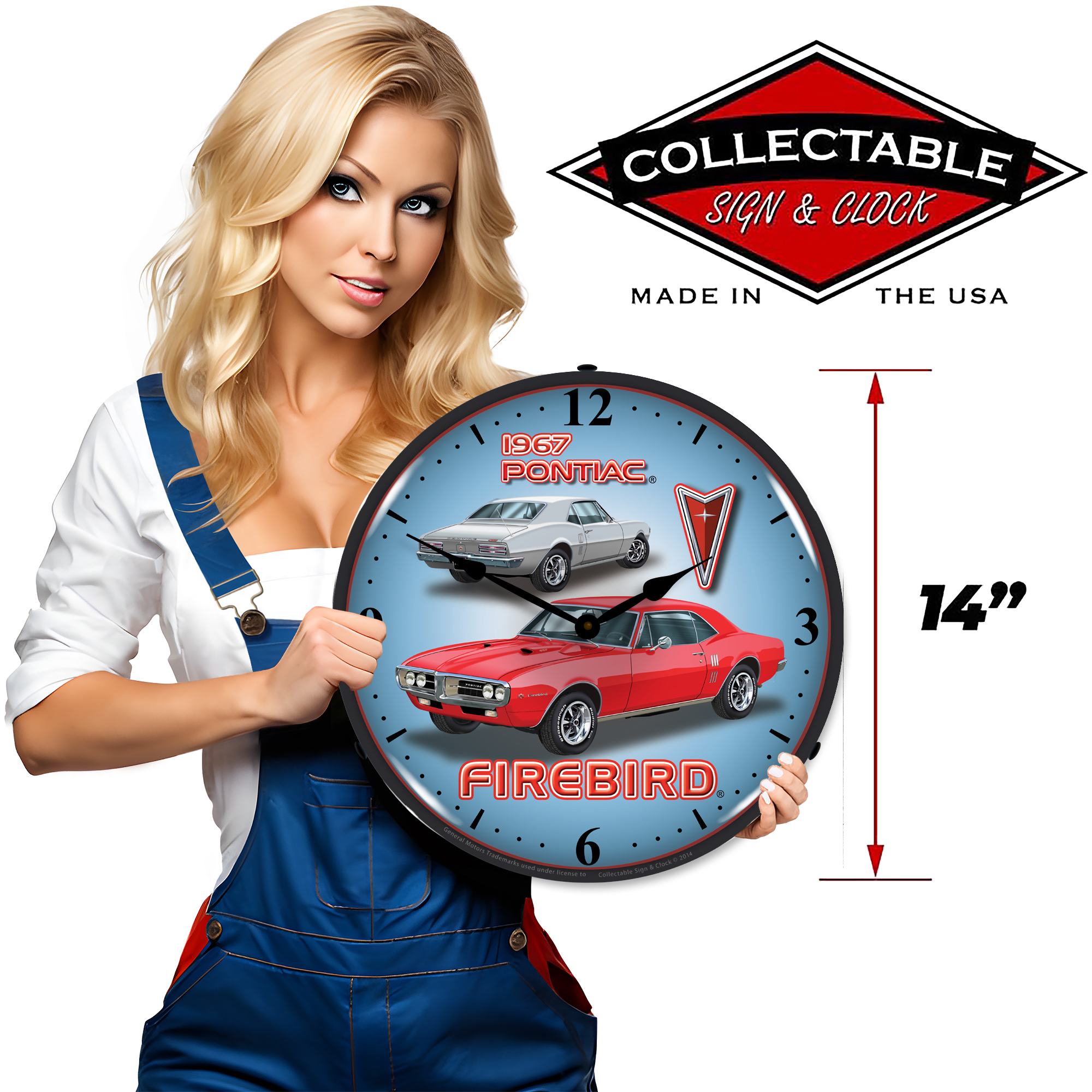 1967 Firebird LED Wall Clock Illuminated not Neon 3 1967 Firebird LED Wall Clock Illuminated not Neon - Image 3