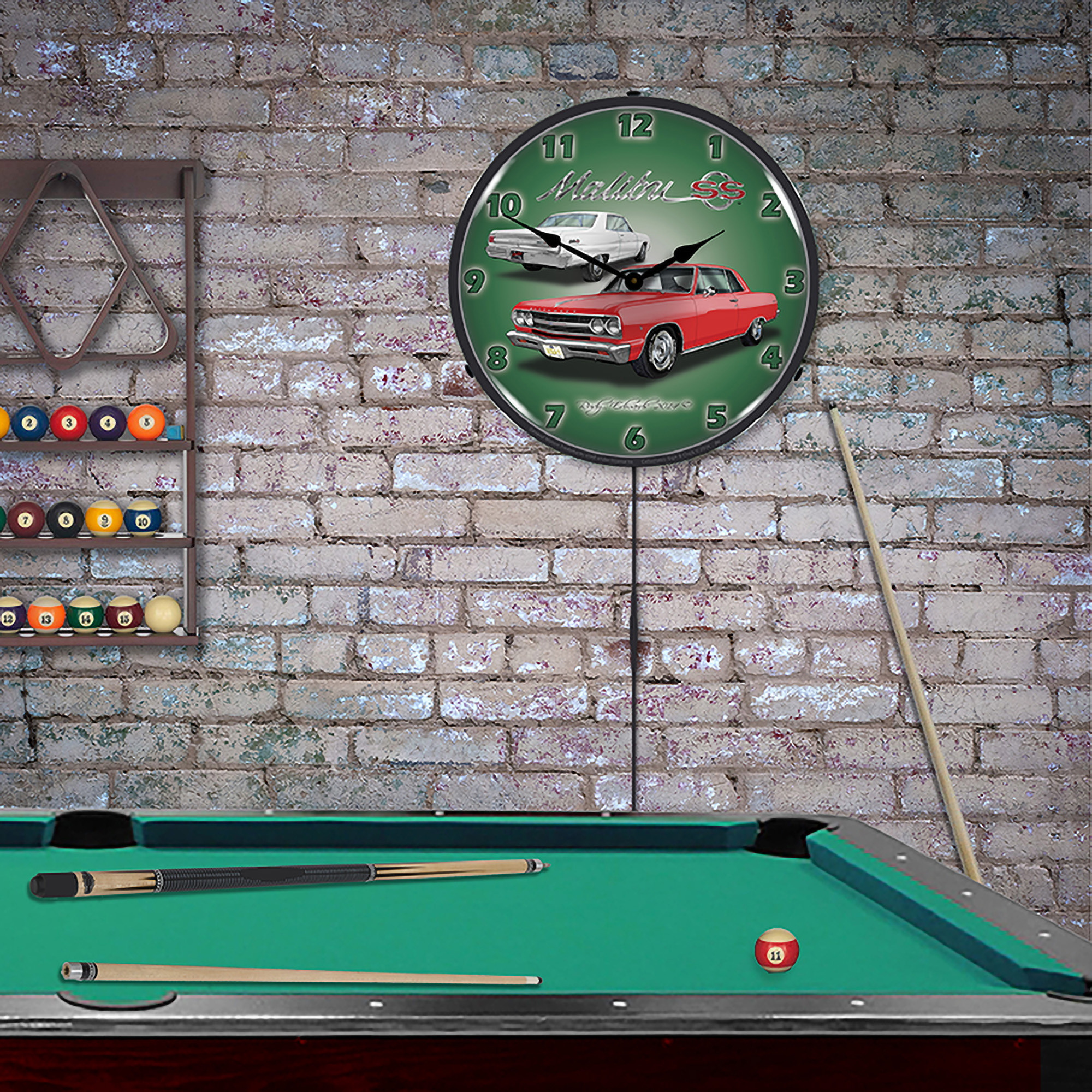 1965 Chevelle Malibu SS LED Wall Clock Illuminated not Neon 4 1965 Chevelle Malibu SS LED Wall Clock Illuminated not Neon - Image 4