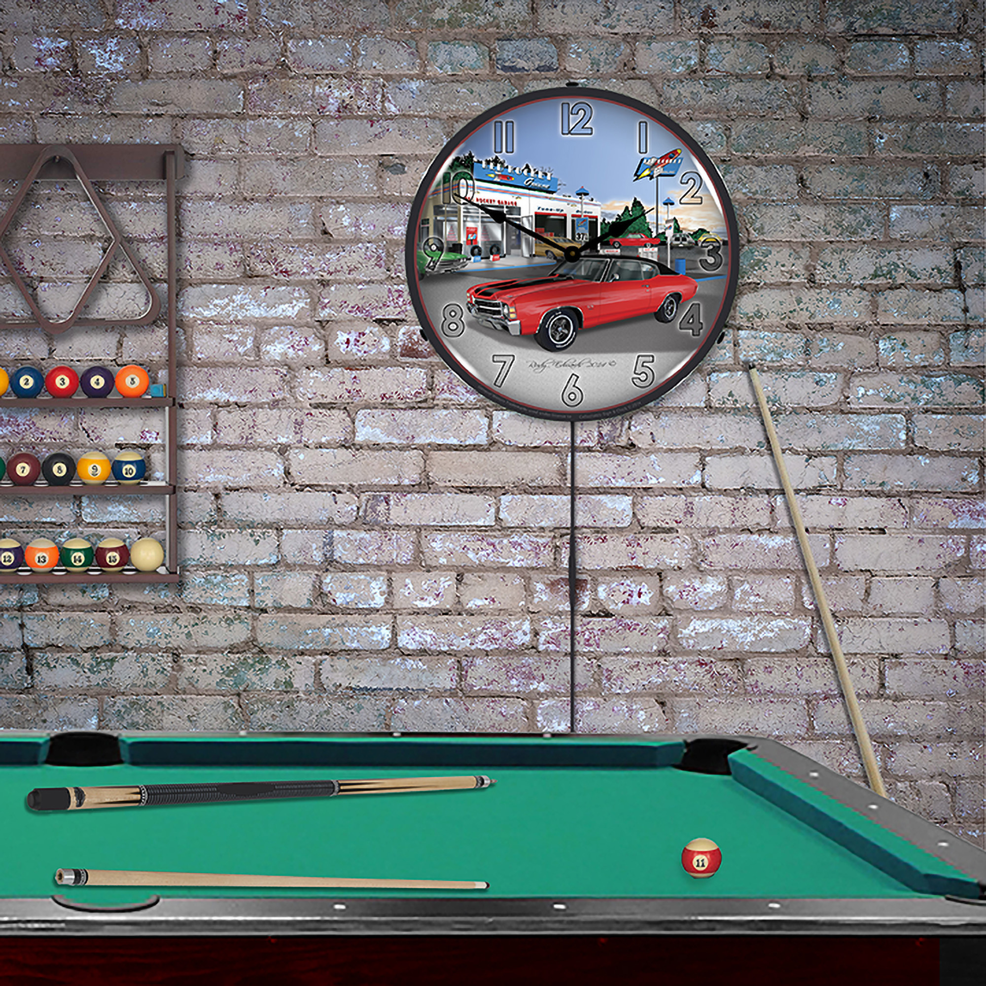 1971 SS Chevelle LED Wall Clock Illuminated not Neon 4 1971 SS Chevelle LED Wall Clock Illuminated not Neon - Image 4