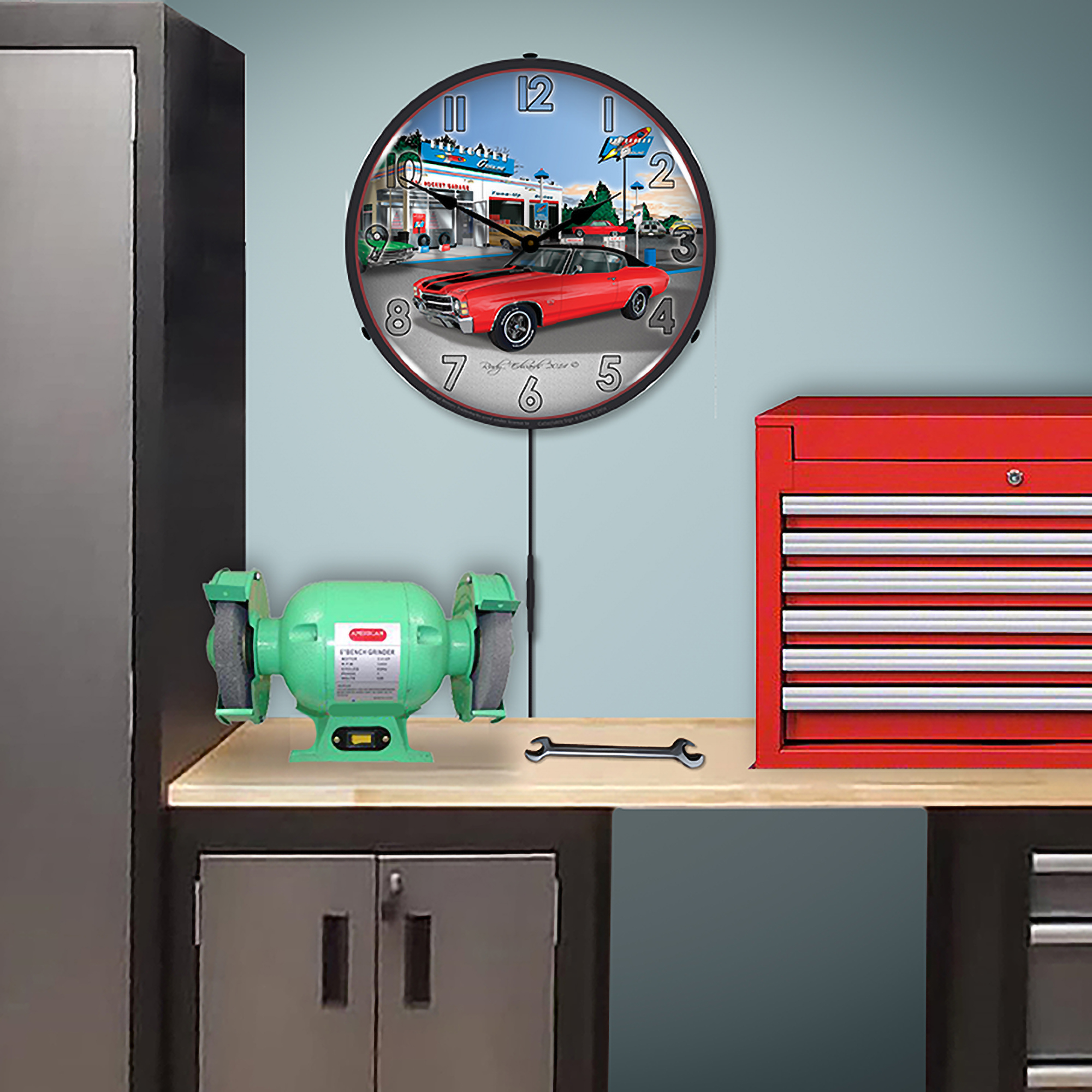 1971 SS Chevelle LED Wall Clock Illuminated not Neon 5 1971 SS Chevelle LED Wall Clock Illuminated not Neon - Image 5