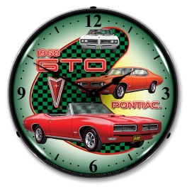 1968 Pontiac GTO LED Wall Clock Illuminated not Neon