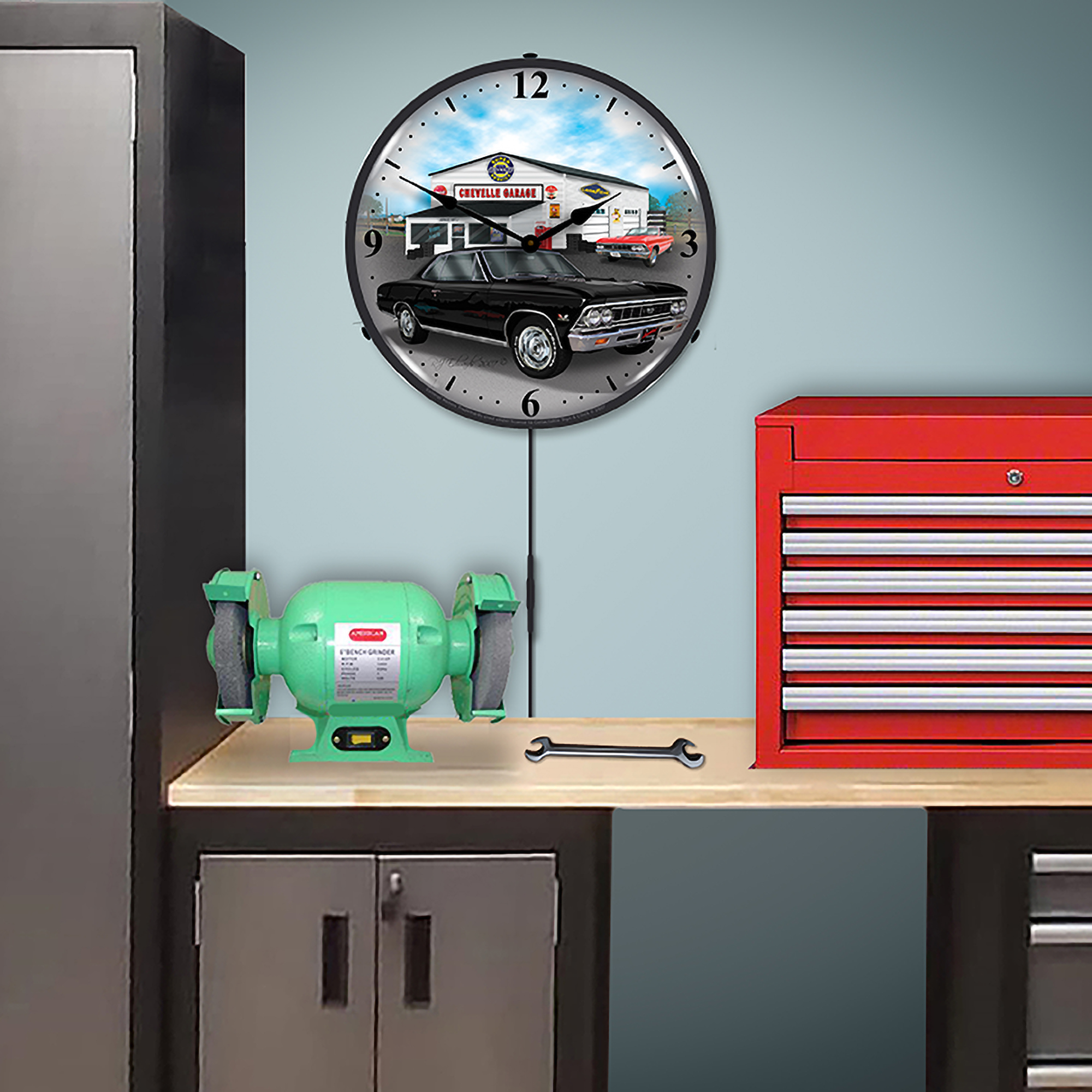 1966 Chevelle LED Wall Clock Illuminated not Neon 5 1966 Chevelle LED Wall Clock Illuminated not Neon - Image 5