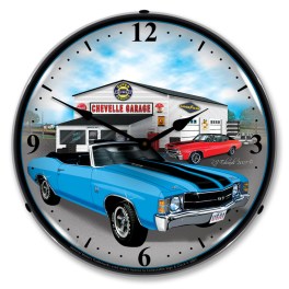 1971 Chevelle LED Wall Clock Illuminated not Neon