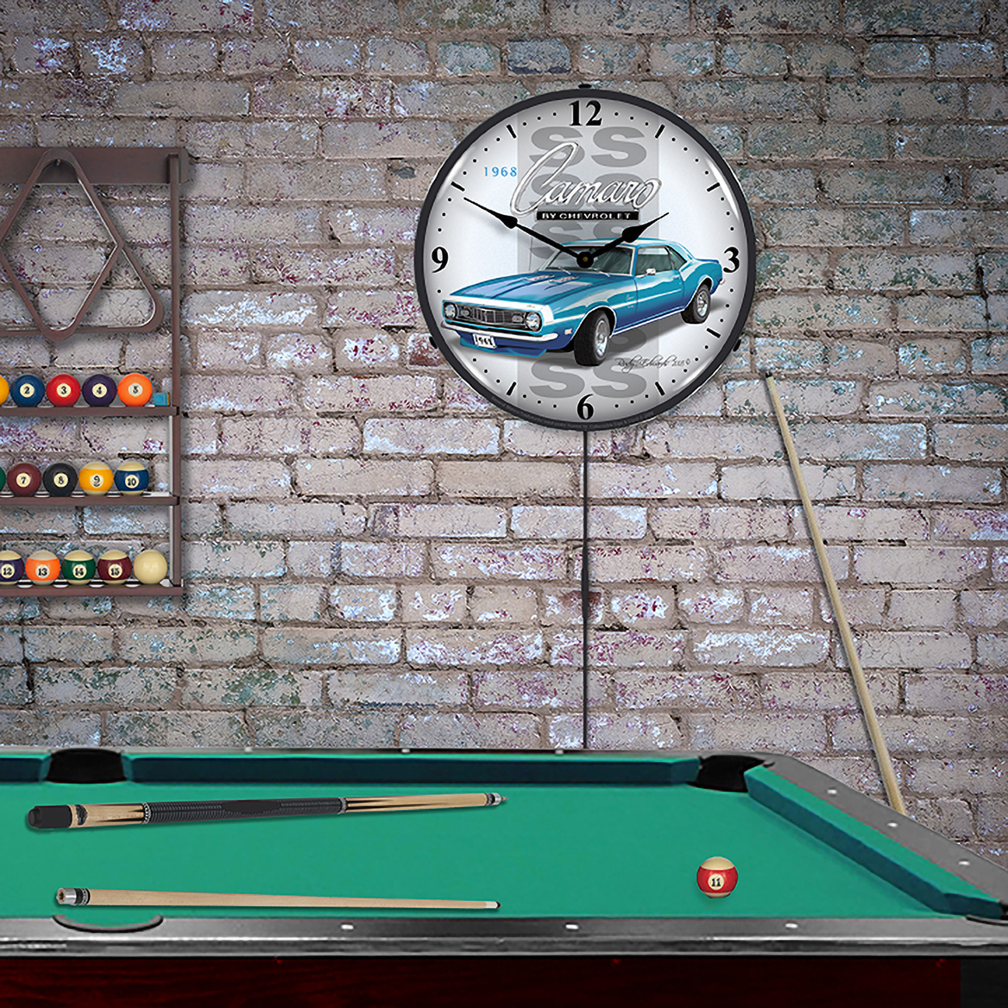 1968 SS Camaro LED Wall Clock Illuminated not Neon 4 1968 SS Camaro LED Wall Clock Illuminated not Neon - Image 4