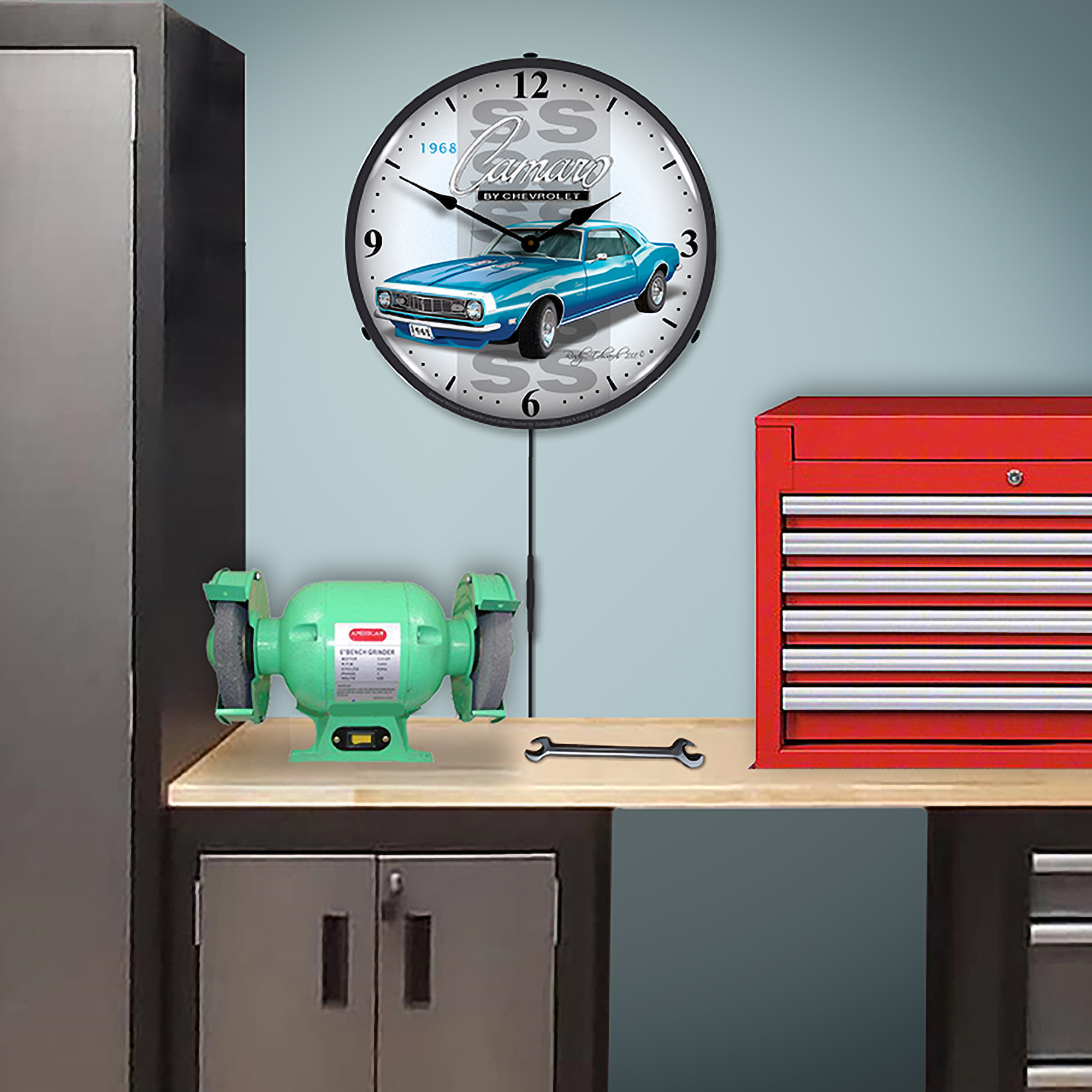 1968 SS Camaro LED Wall Clock Illuminated not Neon 5 1968 SS Camaro LED Wall Clock Illuminated not Neon - Image 5