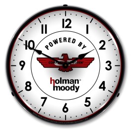 Holman Moody LED Wall Clock Illuminated not Neon