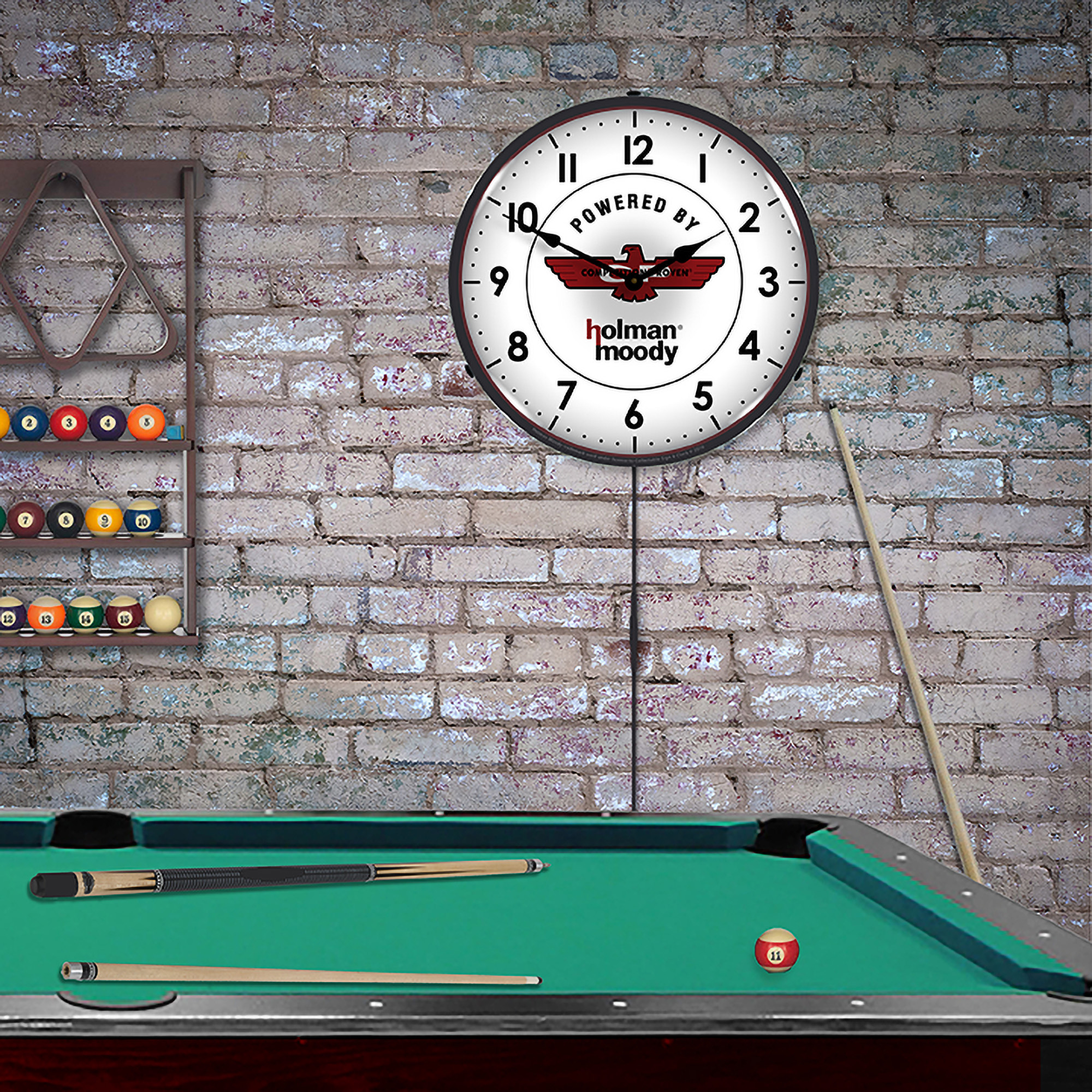 Holman Moody LED Wall Clock Illuminated not Neon 3 Holman Moody LED Wall Clock Illuminated not Neon - Image 3