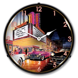 Esquire Theatre LED Wall Clock Illuminated not Neon