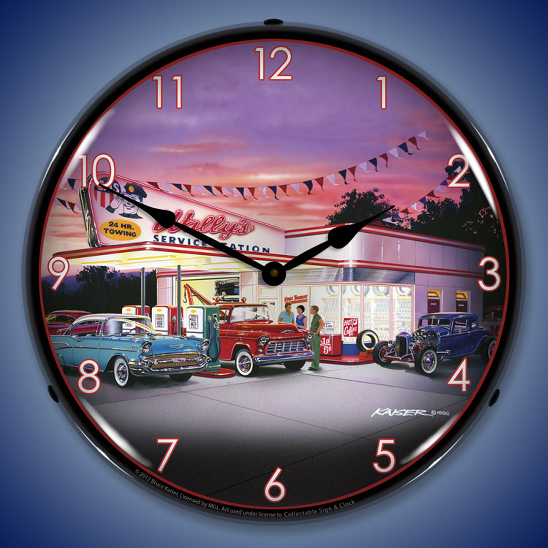 Wallys LED Wall Clock Illuminated not Neon 2 Wallys LED Wall Clock Illuminated not Neon - Image 2