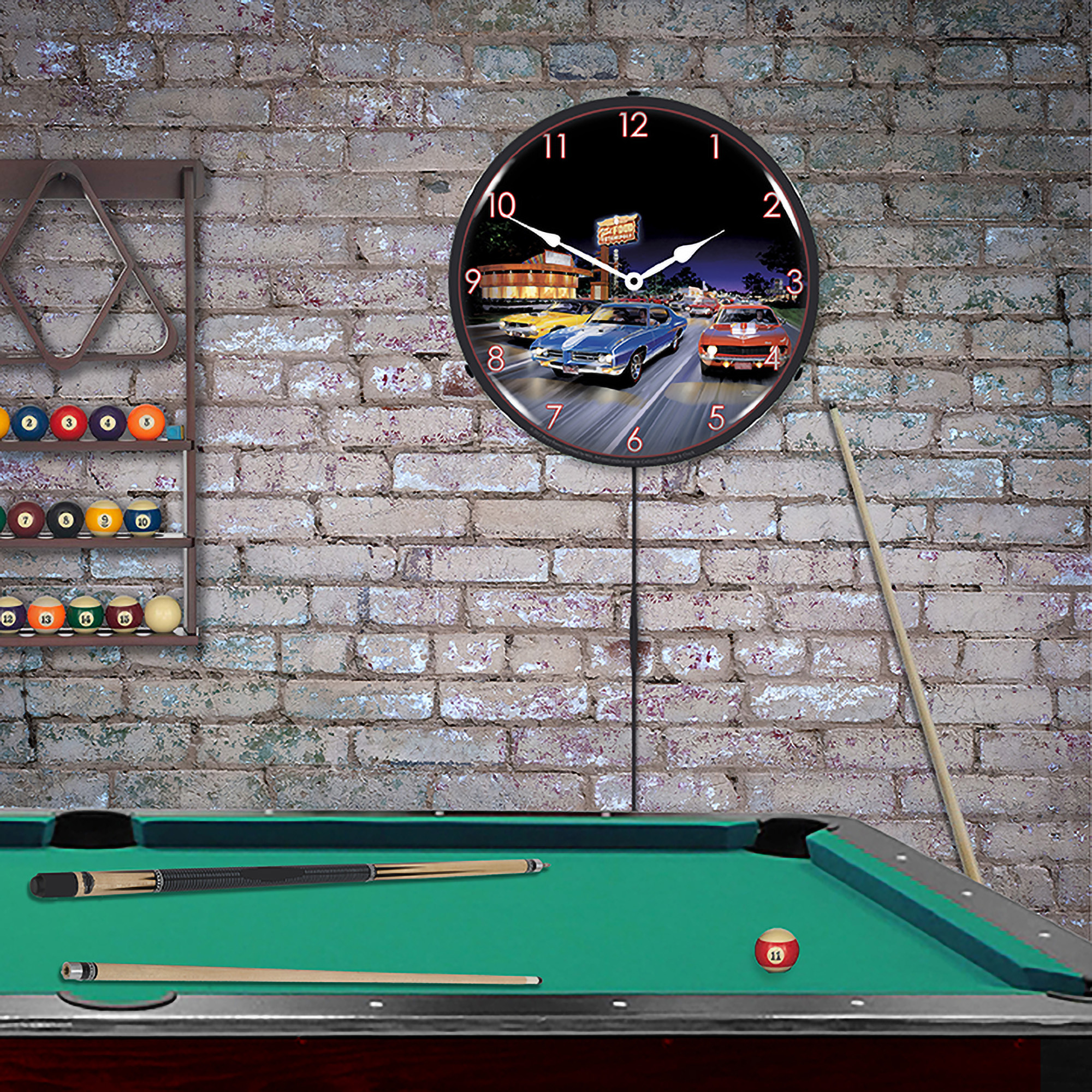 Woodward Avenue LED Wall Clock Illuminated not Neon 3 Woodward Avenue LED Wall Clock Illuminated not Neon - Image 3