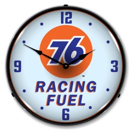 Union 76 Racing Fuel LED Wall Clock Illuminated not Neon