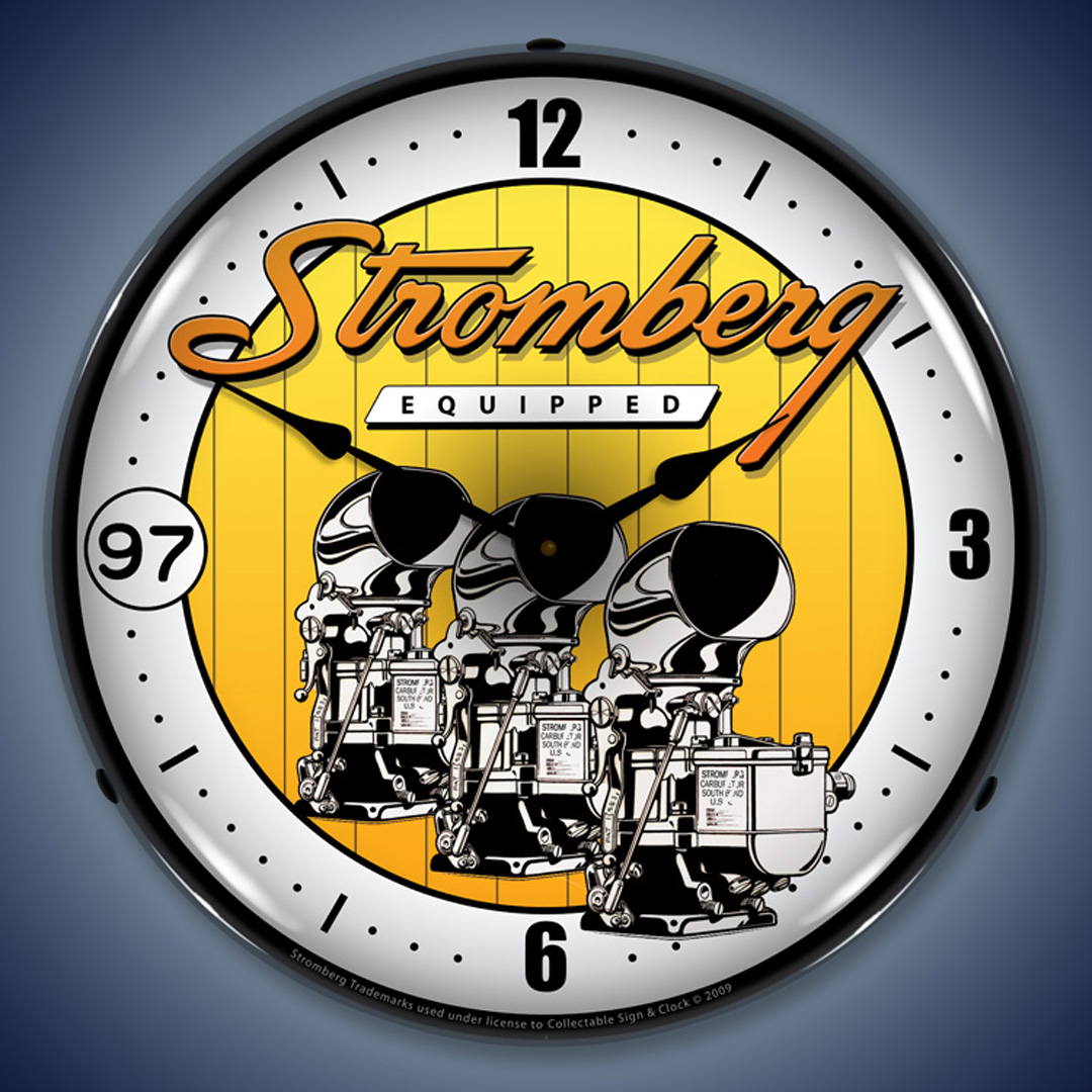 Stromberg Carburetor LED Wall Clock Illuminated not Neon 2 Stromberg Carburetor LED Wall Clock Illuminated not Neon - Image 2