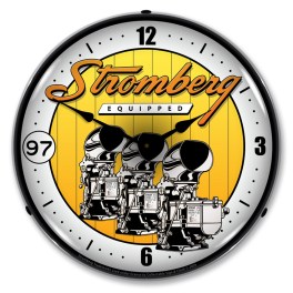 Stromberg Carburetor LED Wall Clock Illuminated not Neon