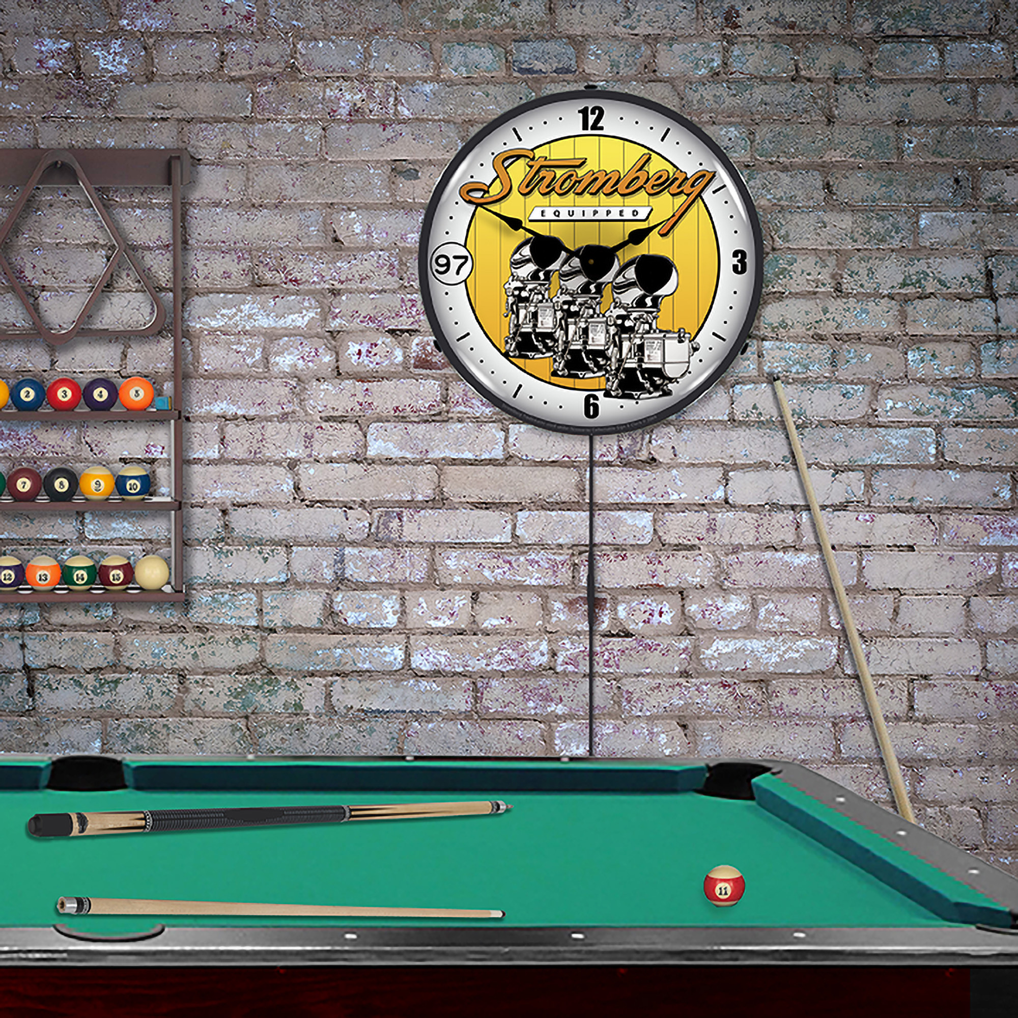 Stromberg Carburetor LED Wall Clock Illuminated not Neon 3 Stromberg Carburetor LED Wall Clock Illuminated not Neon - Image 3