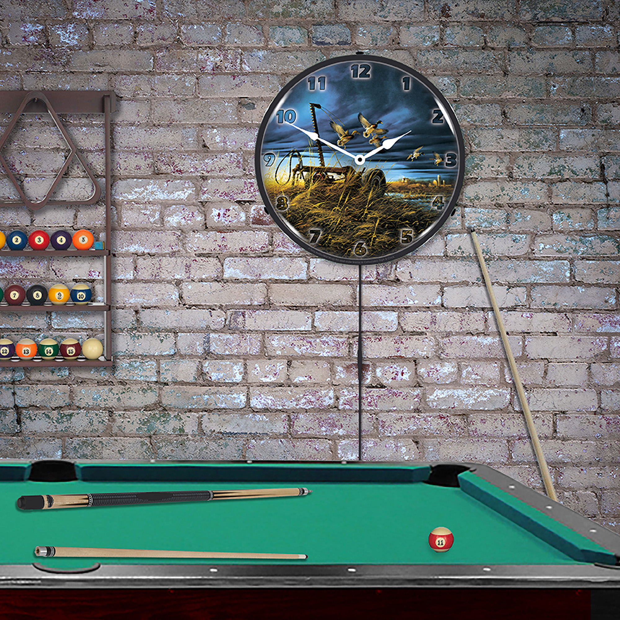 Landmark Mallards LED Wall Clock Illuminated not Neon 3 Landmark Mallards LED Wall Clock Illuminated not Neon - Image 3