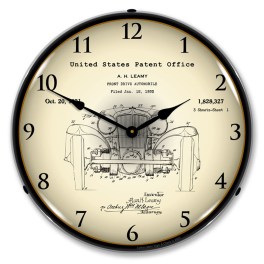 1930 L- 29 Cord A. H. Leamy Front Wheel Drive Patent LED Wall Clock Illuminated not Neon