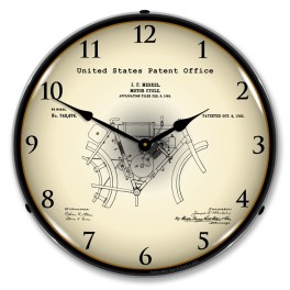 1902 Merkel Motorcycle Patent LED Wall Clock Illuminated not Neon