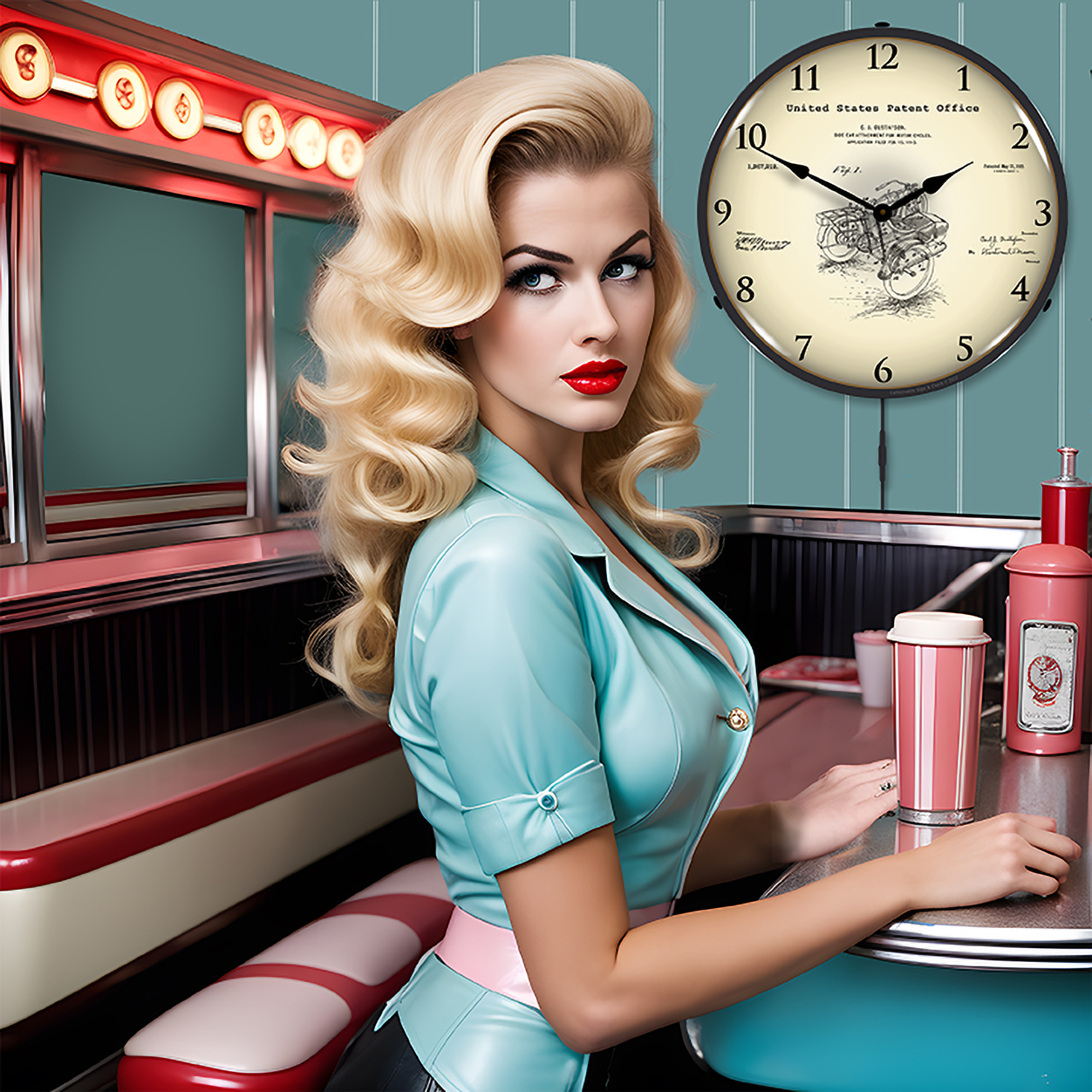 1913 Side Car for Motorcycles Patent LED Wall Clock Illuminated not Neon 4 1913 Side Car for Motorcycles Patent LED Wall Clock Illuminated not Neon - Image 4