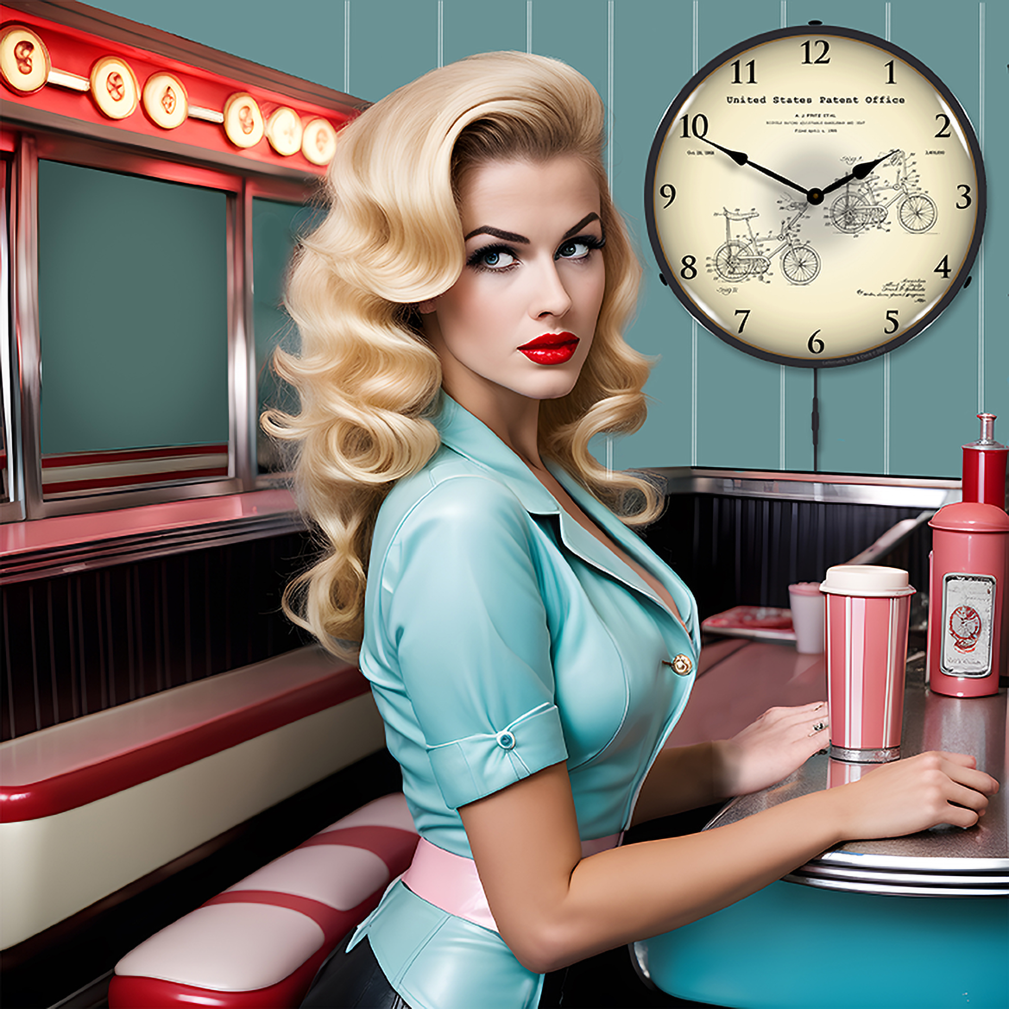 1968 Stingray Bicycle Patent LED Wall Clock Illuminated not Neon 4 1968 Stingray Bicycle Patent LED Wall Clock Illuminated not Neon - Image 4