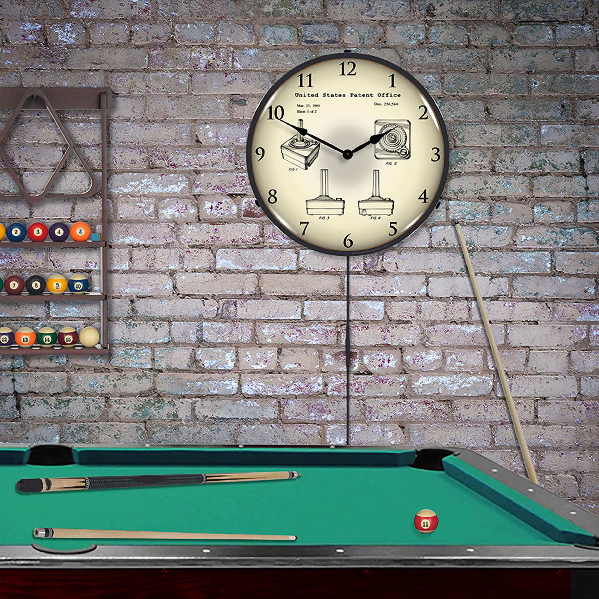 Atari 2600 Joystick Controller 1980 Patent LED Wall Clock Illuminated not Neon 3 Atari 2600 Joystick Controller 1980 Patent LED Wall Clock Illuminated not Neon - Image 3