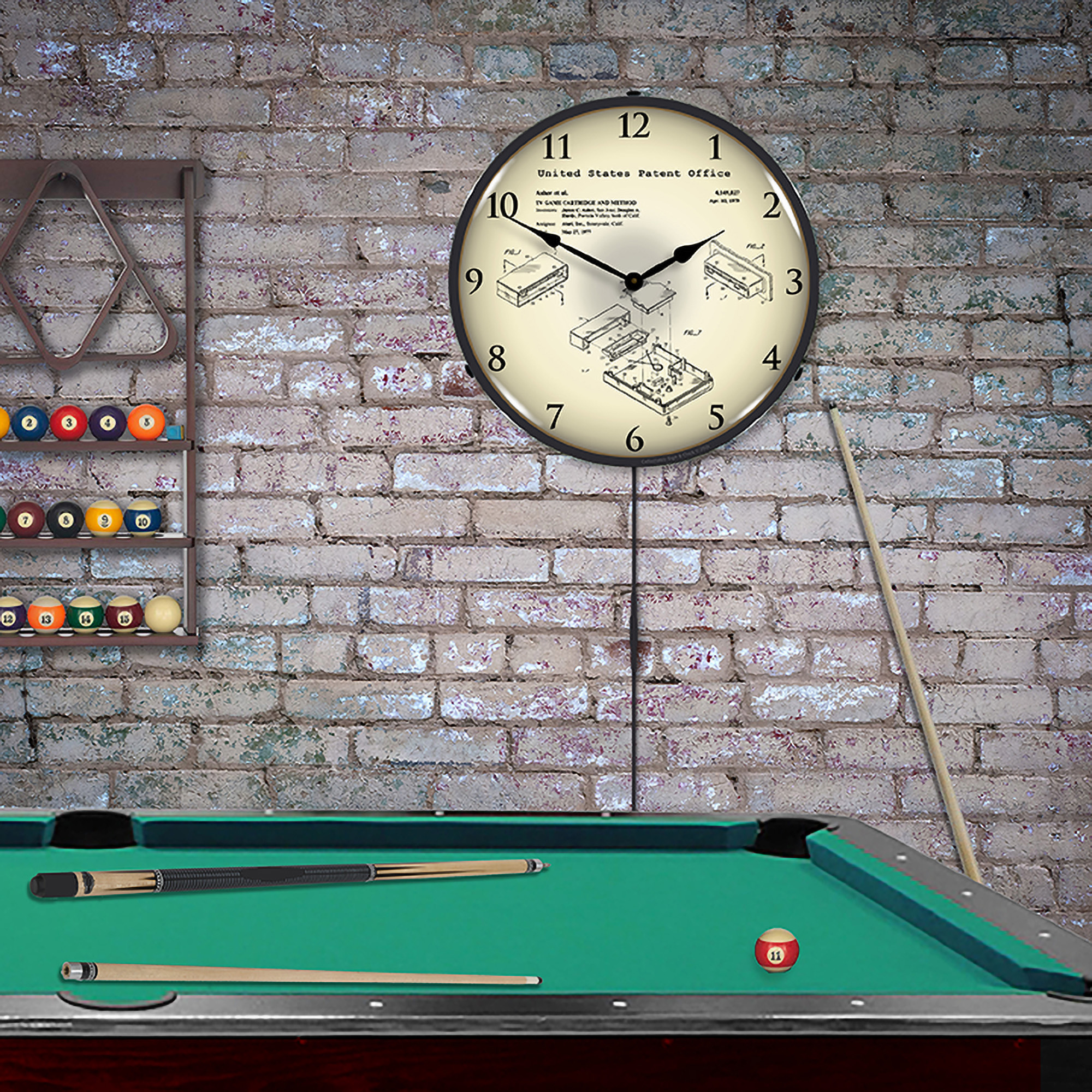 Atari TV Game Cartridge1977 Patent LED Wall Clock Illuminated not Neon 3 Atari TV Game Cartridge1977 Patent LED Wall Clock Illuminated not Neon - Image 3