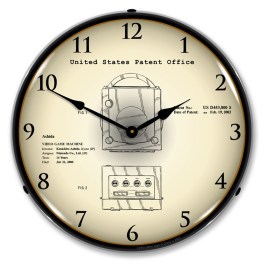 Nintendo Gamecube Video Game 2000 Patent LED Wall Clock Illuminated not Neon
