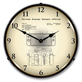 Nintendo Switch Game Controller 2016 Patent LED Wall Clock Illuminated not Neon