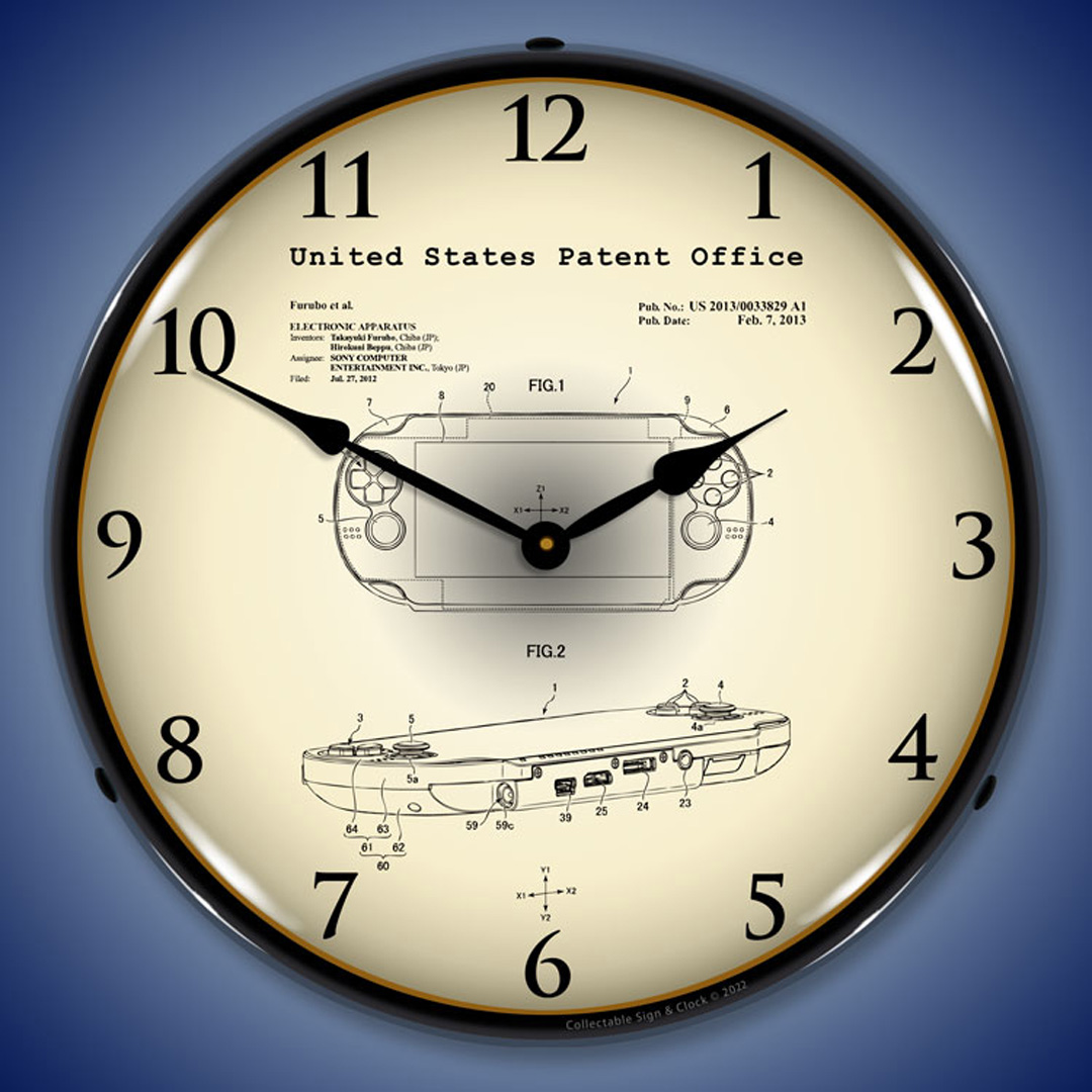 Playstation Vita Electronic Apparatus 2012 Patent ED Wall Clock Illuminated not Neon 2 Playstation Vita Electronic Apparatus 2012 Patent ED Wall Clock Illuminated not Neon - Image 2