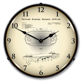 Playstation Vita Electronic Apparatus 2012 Patent ED Wall Clock Illuminated not Neon