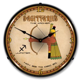 Sagittarius LED Wall Clock Illuminated not Neon