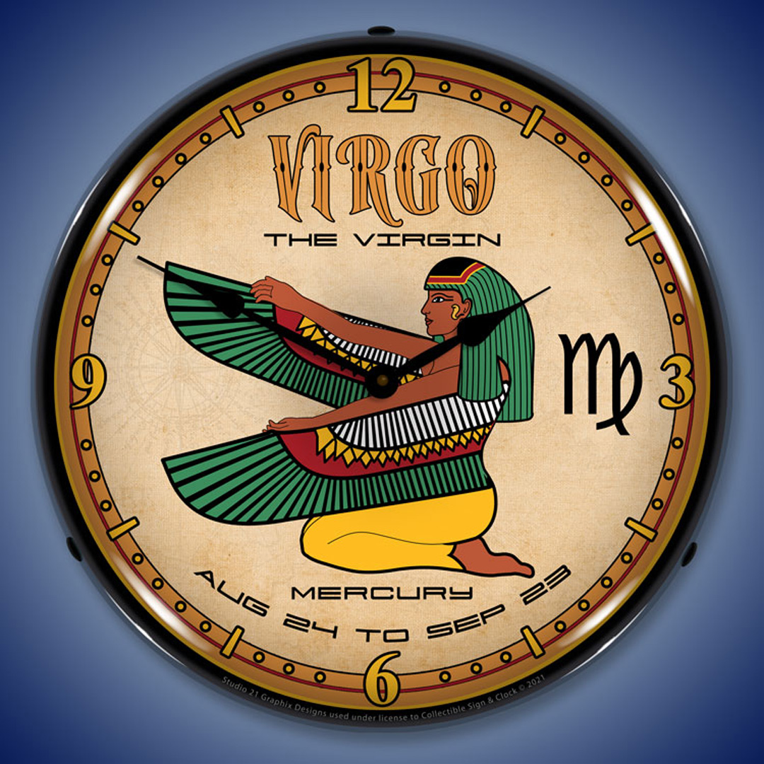 Virgo LED Wall Clock Illuminated not Neon 2 Virgo LED Wall Clock Illuminated not Neon - Image 2