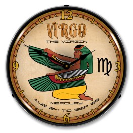 Virgo LED Wall Clock Illuminated not Neon