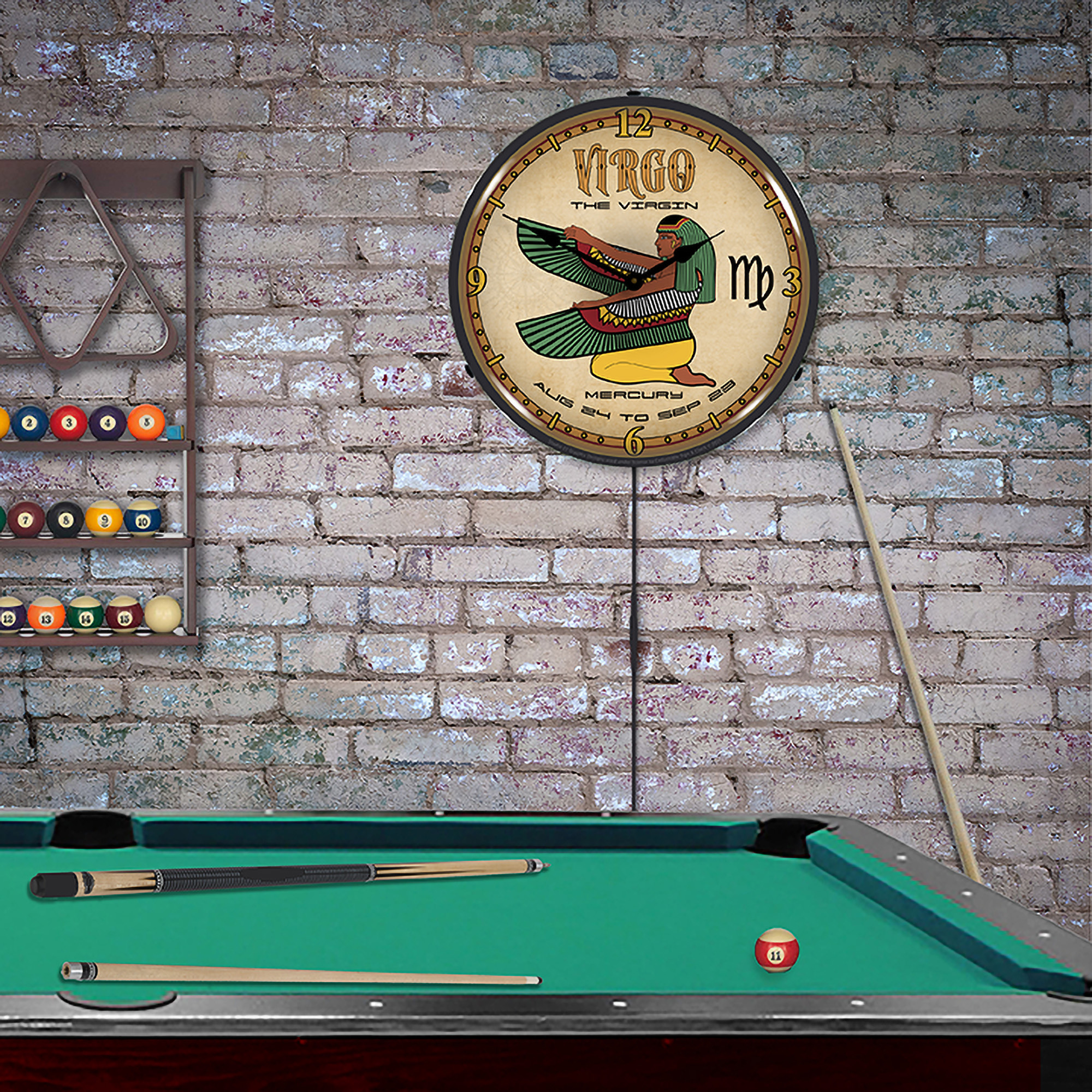 Virgo LED Wall Clock Illuminated not Neon 3 Virgo LED Wall Clock Illuminated not Neon - Image 3