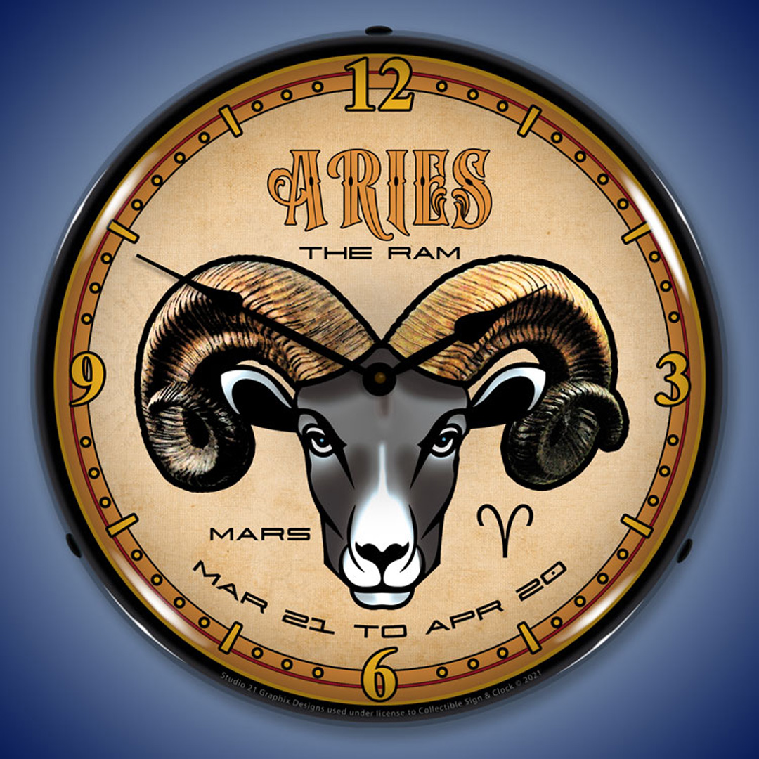 Aries LED Wall Clock Illuminated not Neon 2 Aries LED Wall Clock Illuminated not Neon - Image 2
